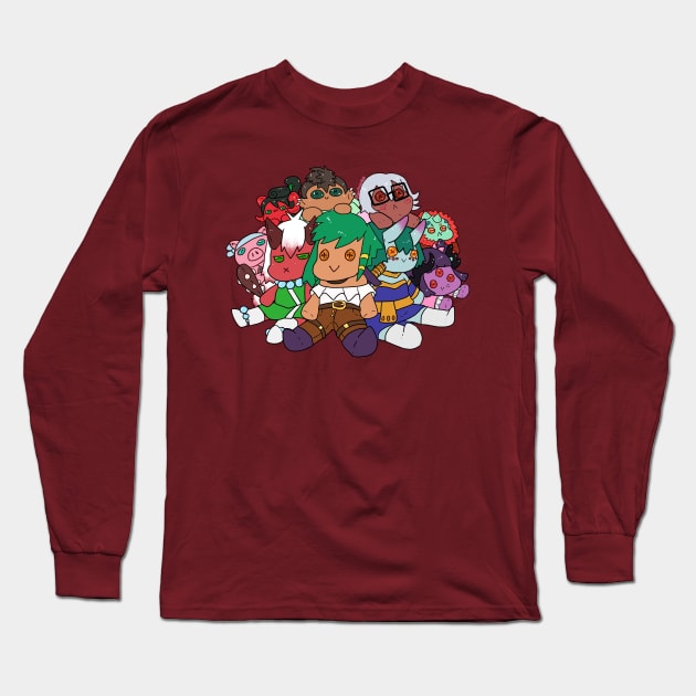 Plushie friends Long Sleeve T-Shirt by Lenetheartist